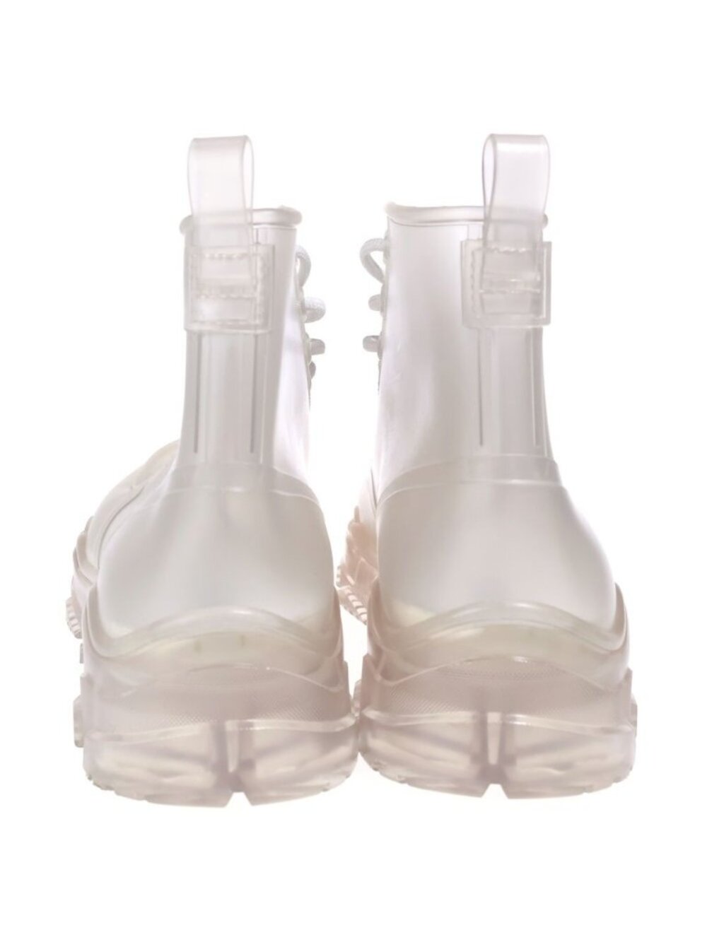 Dior Ankle Boot Transparent Clear Lace Up Boots - Picture 3 of 6
